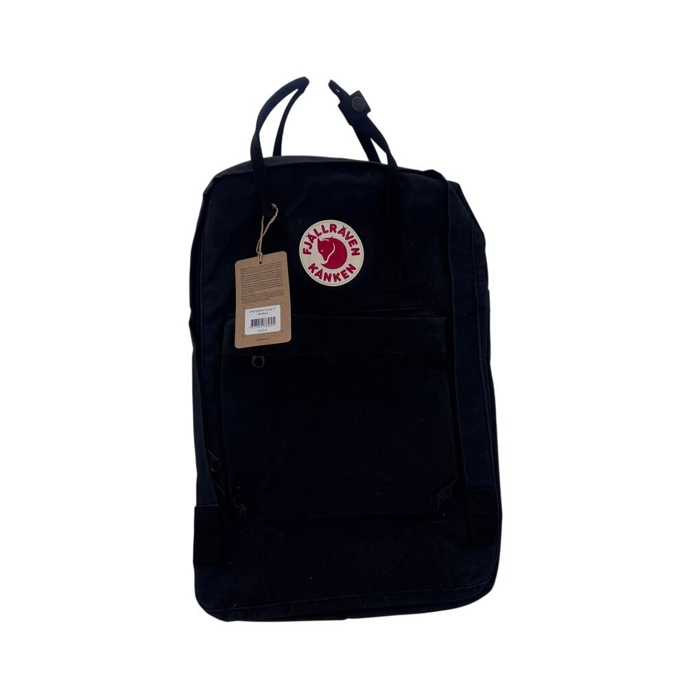 Fjallraven Kanken Laptop 17" Backpack Vinylon F Travel School Bag Black NWT - Picture 4 of 8